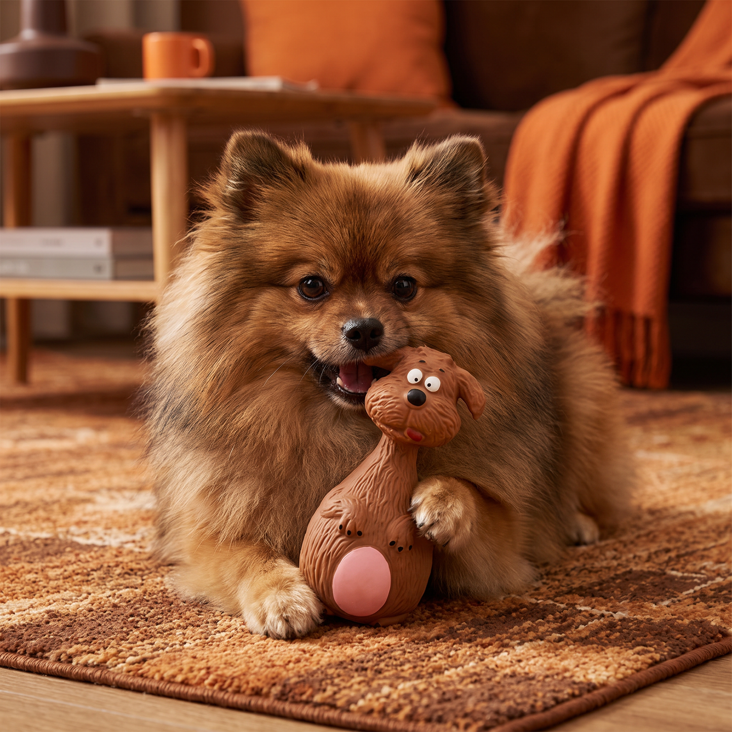Durable Eco-Friendly Latex Squeaky Dental Dog Toy
