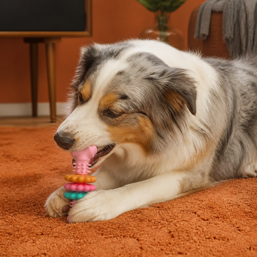 Dog Chew Toy With Teethers - Interactive Chew Toy For Dogs