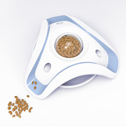 Interactive Pet Food Bowl - Three-dimensional Food Dispenser