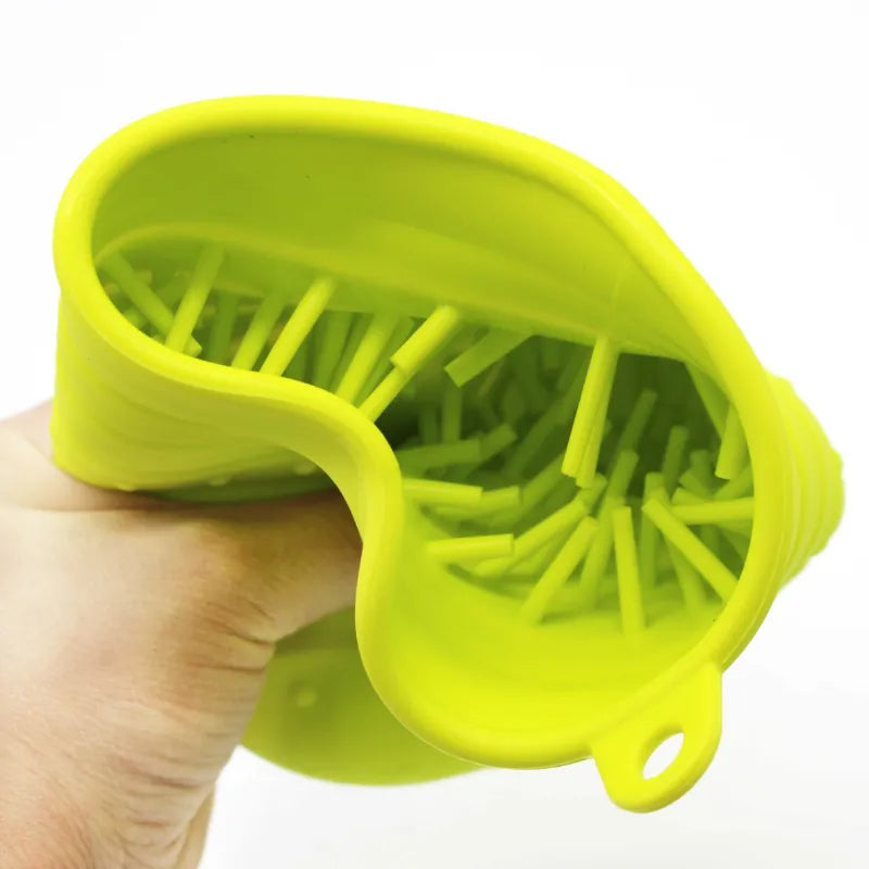Silicone Dog Brush With Massage Function - Coat Care For Pets