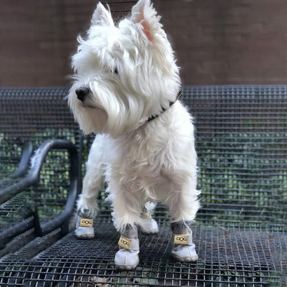 Cozy Dog Snow Boots in Leather Look