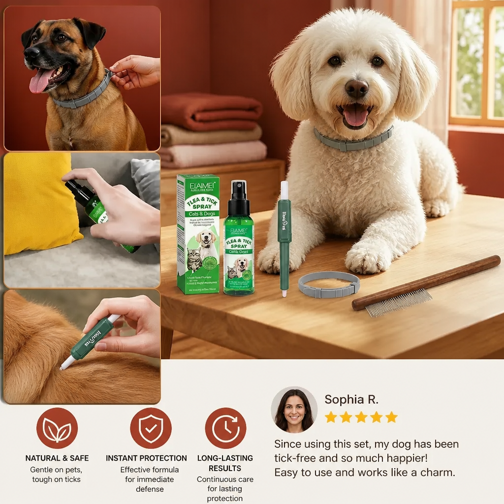 Natural Tick-Free Complete Protection Set for Dogs – The Worry-Free Package