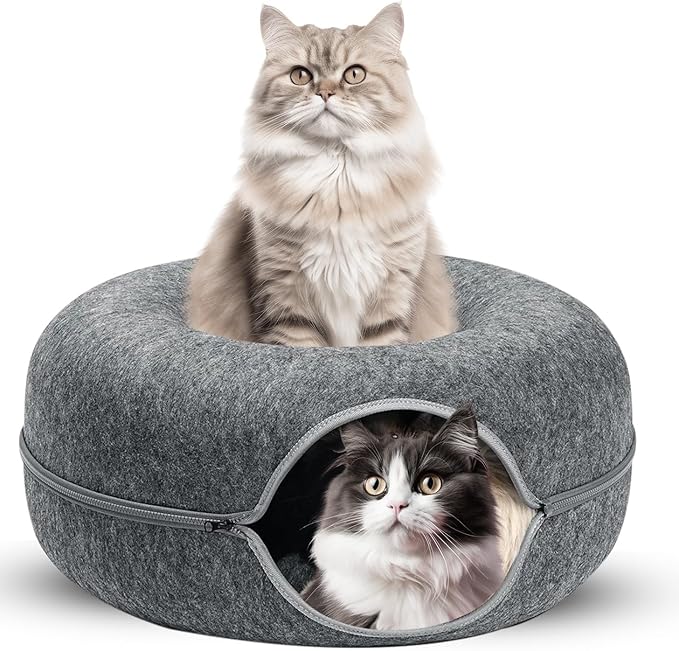 2in1 Donut Cat Bed And Cave