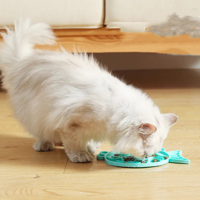 Pet Toy With Food Puzzle - Fish Design Interactive And Stress-Reducing For Dogs And Cats