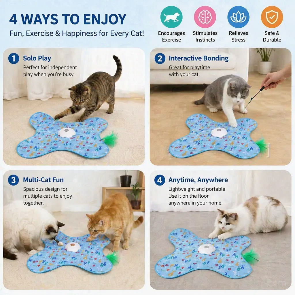 HuntingFun Pro – Automatic cat toy for stress relief and playtime fun