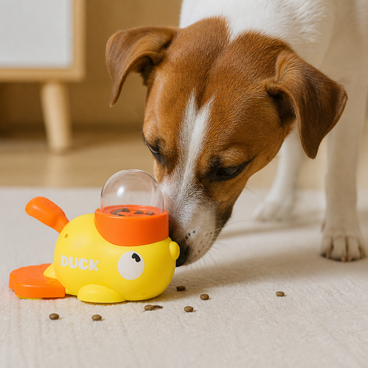 Interactive Pet Puzzle Feeder – Slow Feeding Duck Toy for Dogs & Cats