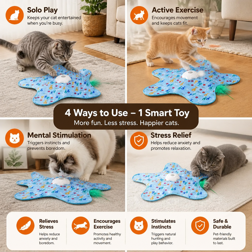 HuntingFun Pro – Automatic cat toy for stress relief and playtime fun