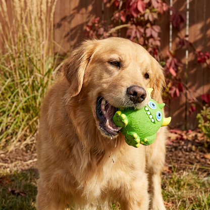 Durable Eco-Friendly Monster Teeth Cleaning Latex Squeaky Dog Toy