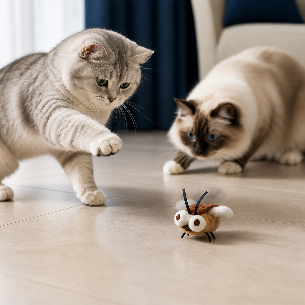 Motion-Activated Flying Insect Cat Toy