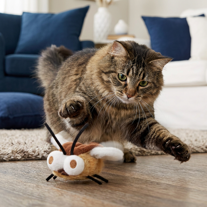 Motion-Activated Flying Insect Cat Toy