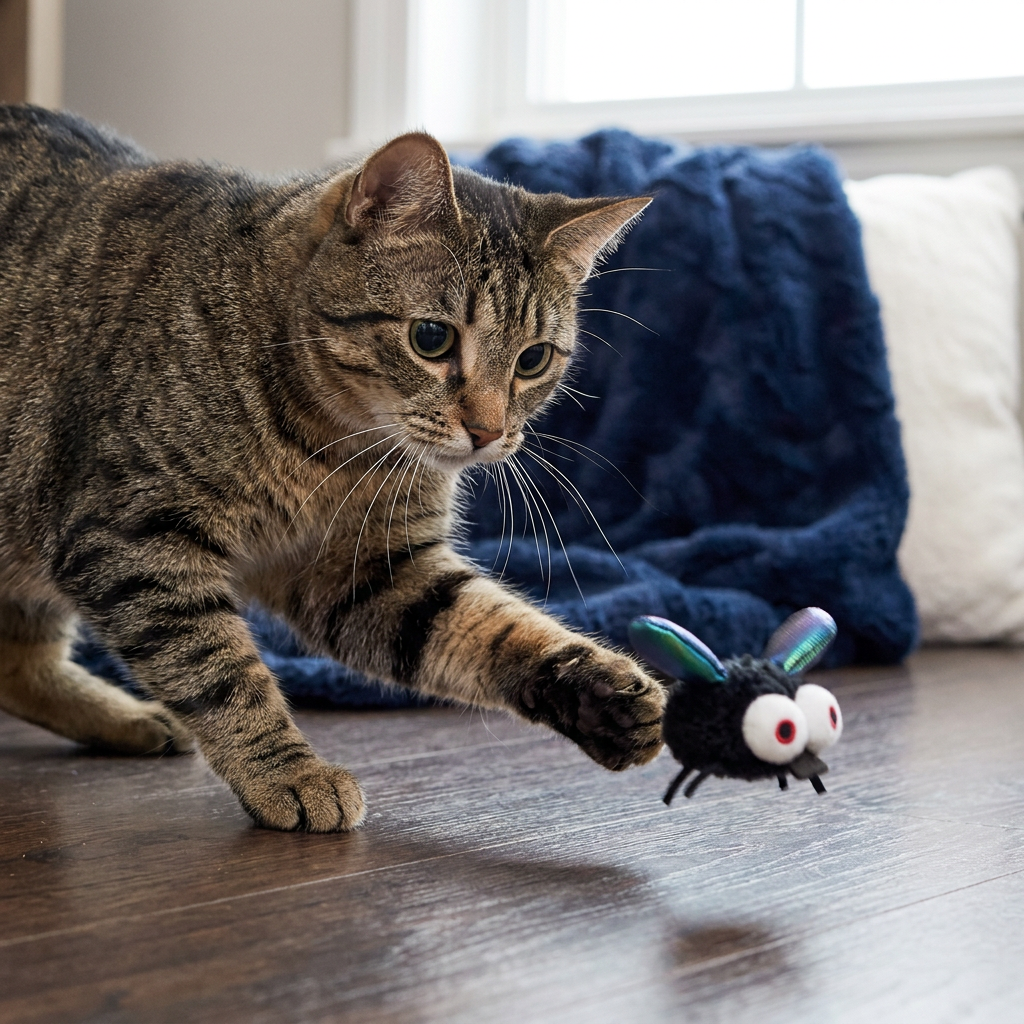 Motion-Activated Flying Insect Cat Toy