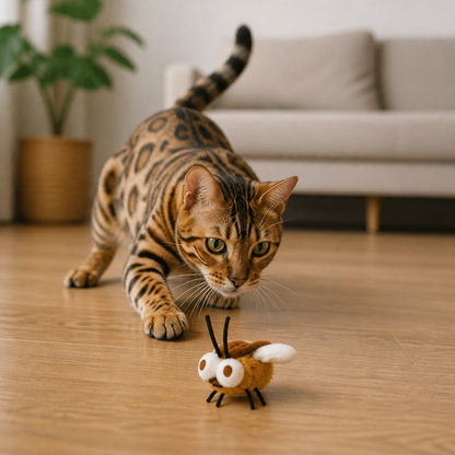 Motion-Activated Flying Insect Cat Toy