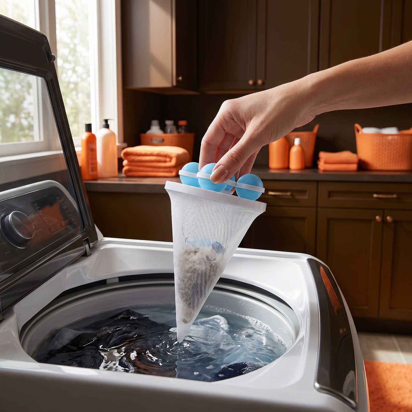 Pet Hair Laundry Filter for Washing Machines – Reusable Hair Catcher Bag