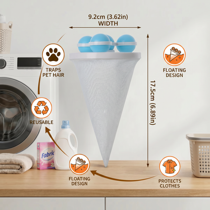 Pet Hair Laundry Filter for Washing Machines – Reusable Hair Catcher Bag