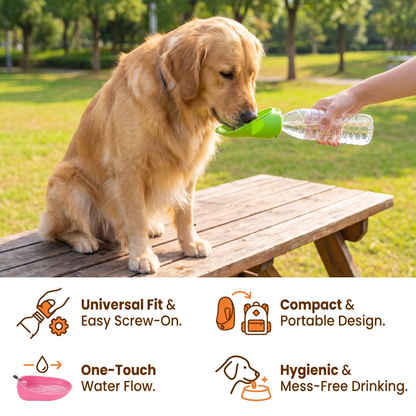 Silicone Dog Drinking Cap for Bottles