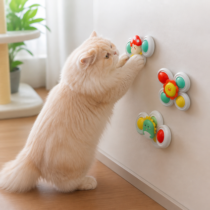 Interactive Cat Spinning Toys - Set of 3