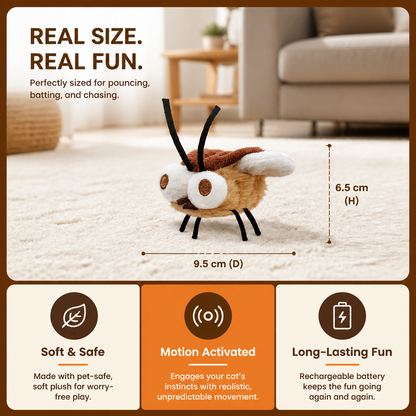 Motion-Activated Flying Insect Cat Toy