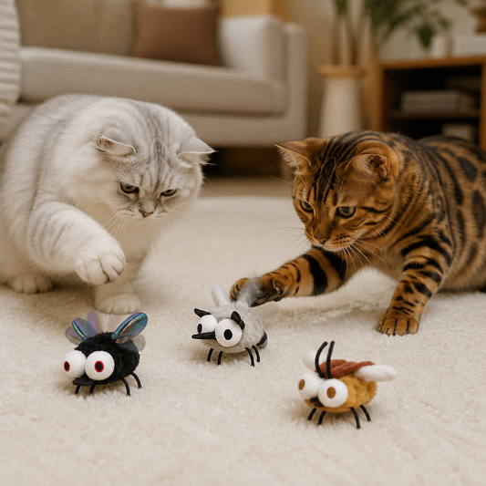 Motion-Activated Flying Insect Cat Toy