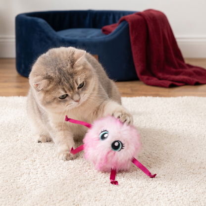 Cute Interactive Rolling Plush Cat toy