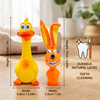 Durable Natural Latex Teeth Cleaning Dog Chew Toy