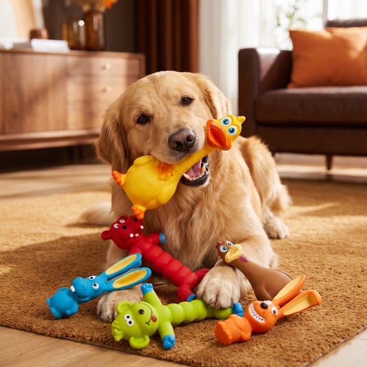 Durable Natural Latex Teeth Cleaning Dog Chew Toy