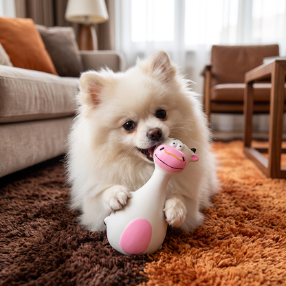 Durable Eco-Friendly Latex Squeaky Dental Dog Toy
