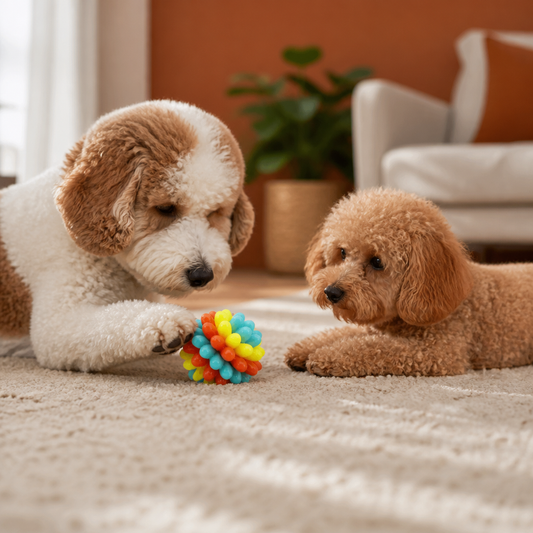 Colourful Bumpy Dog Chew Ball