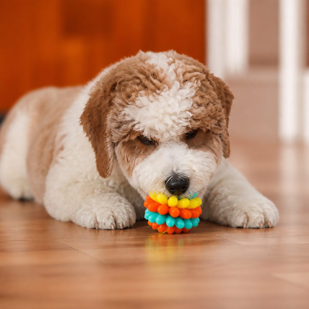 Colourful Bumpy Dog Chew Ball