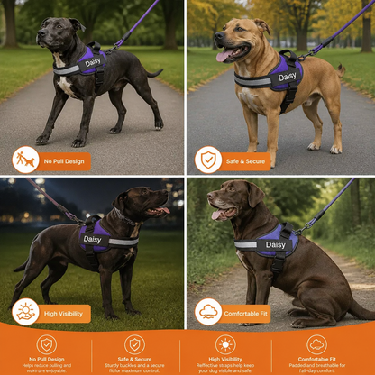 Personalized No-Pull Dog Harness for Easier Walks