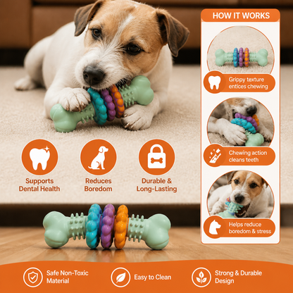 Dog Chew Toy With Teethers - Interactive Chew Toy For Dogs