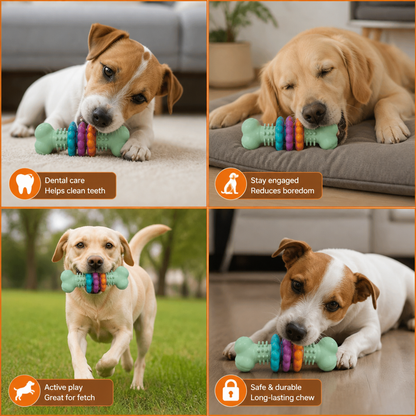 Dog Chew Toy With Teethers - Interactive Chew Toy For Dogs