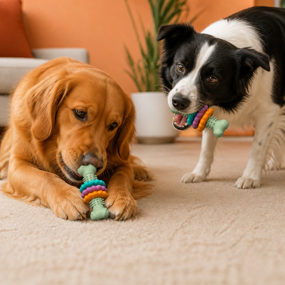 Dog Chew Toy With Teethers - Interactive Chew Toy For Dogs
