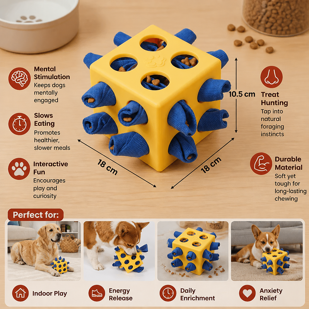 Snuffle Toy for Dogs – Durable Interactive Puzzle Toy for Mental Stimulation & Treat Hunting