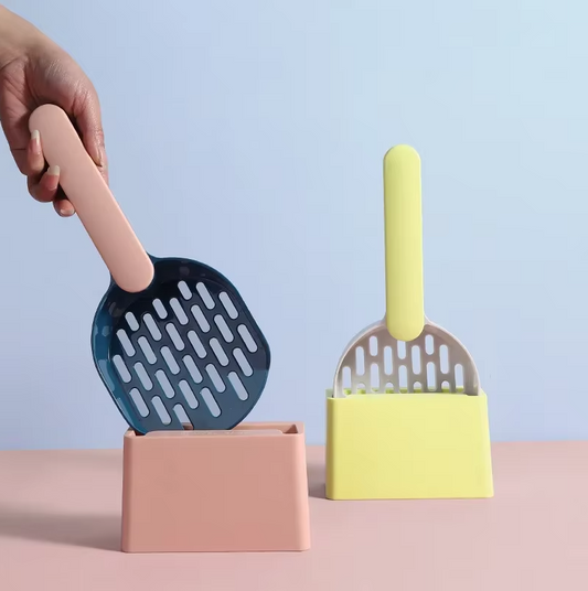 Cat Litter Scoop With Stand - Practical Litter Scoop For Cats