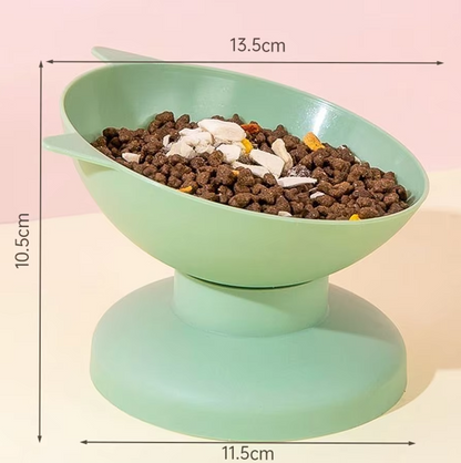Cat Bowl With 15-degree Incline To Protect The Cervical Spine