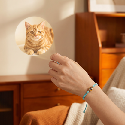 Personalized Pet Photo Projection Keepsake Bracelet