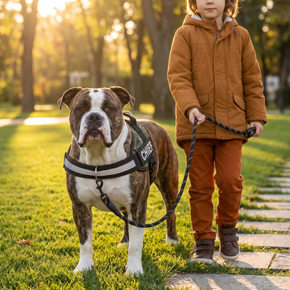 Personalized No-Pull Dog Harness with Front D-Ring – Designed for Neck & Shoulder Relief