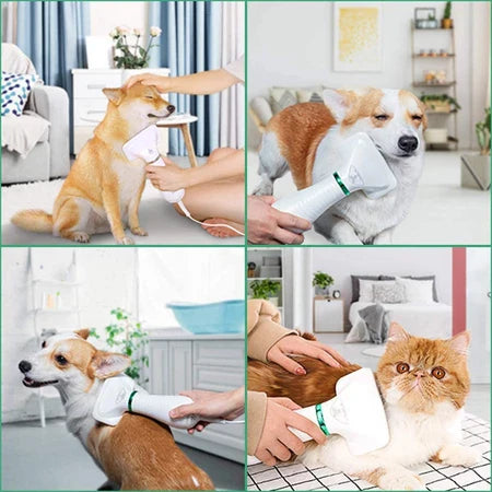 3 - In-1 Multifunctional Pet Comb - Hair Dryer Comb and Massager