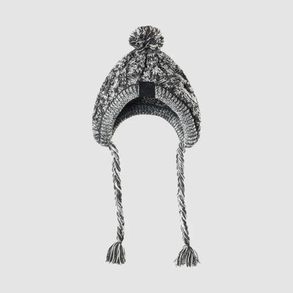 Knitting Hat For Pets With Pompom And Pigtails In Pink
