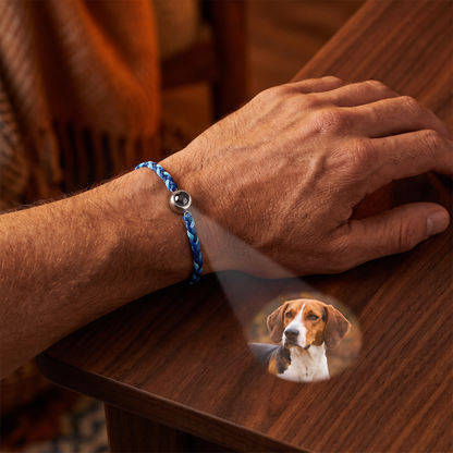 Personalized Pet Photo Projection Keepsake Bracelet