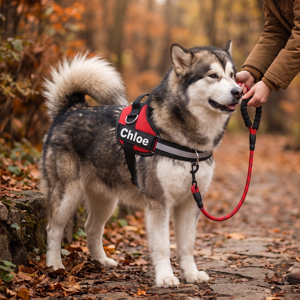 Personalized No-Pull Dog Harness with Front D-Ring – Designed for Neck & Shoulder Relief