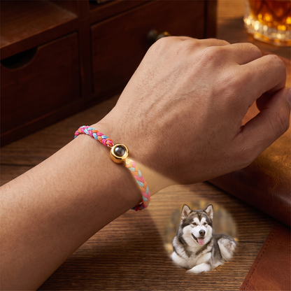 Personalized Pet Photo Projection Keepsake Bracelet