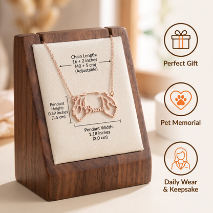 Personalized Animal Ear Name Necklace