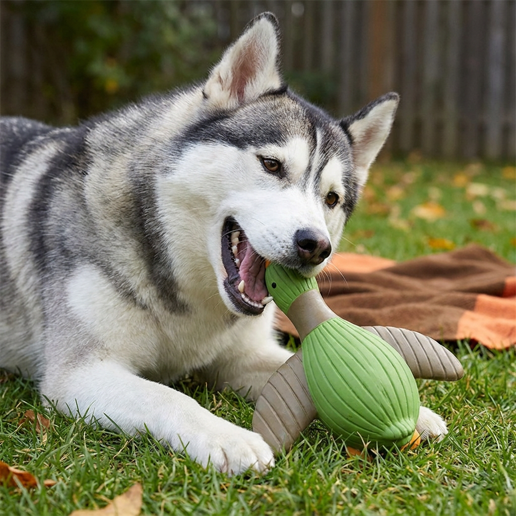 Interactive Chew & Squeak Animal Dog Toy