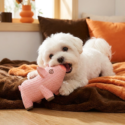 Interactive Chew & Squeak Animal Dog Toy