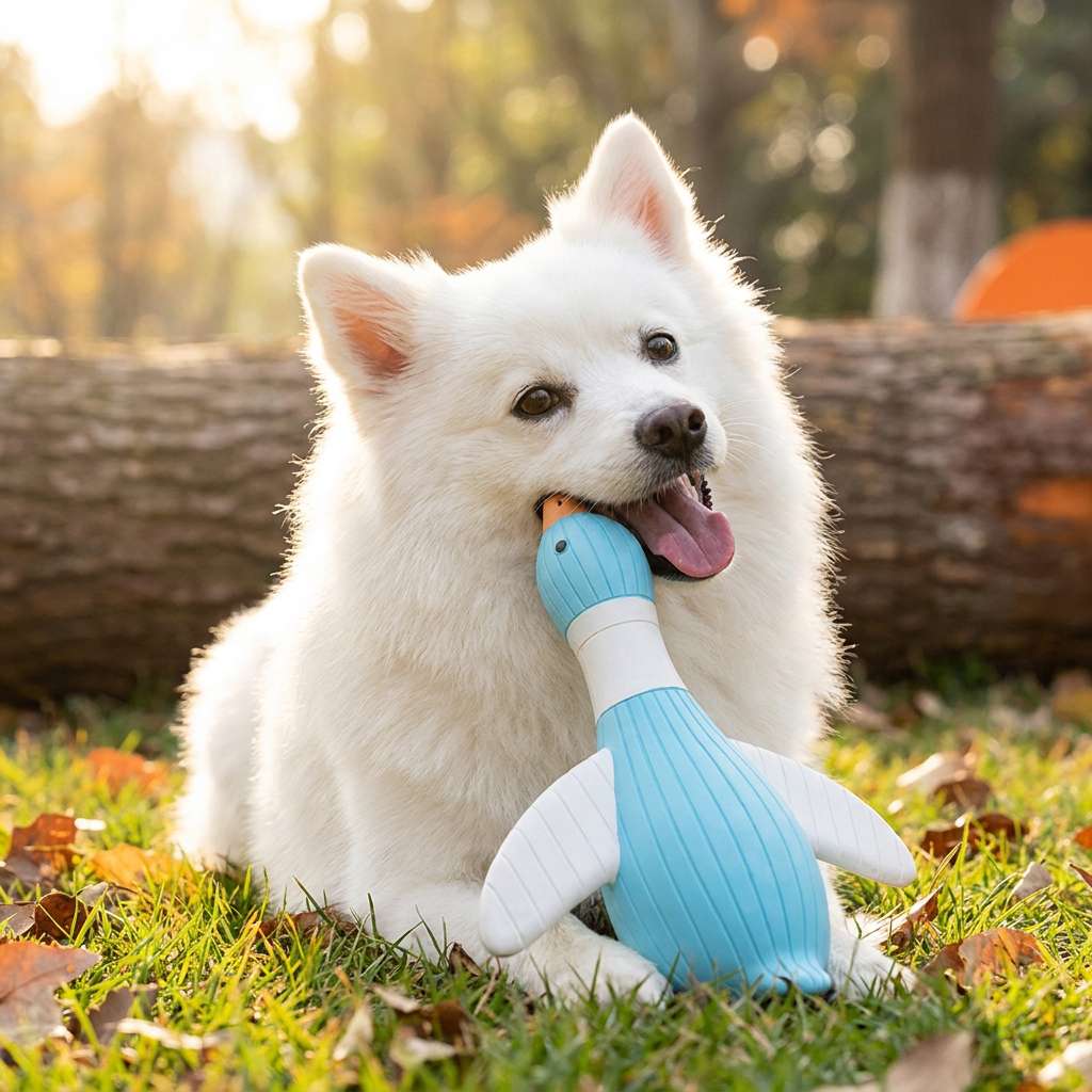 Interactive Chew & Squeak Animal Dog Toy