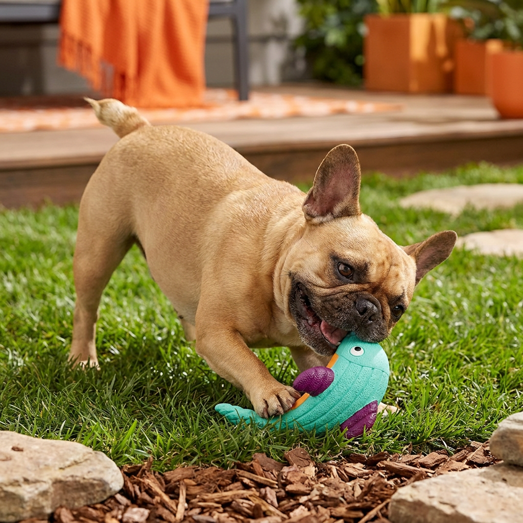 Interactive Chew & Squeak Animal Dog Toy